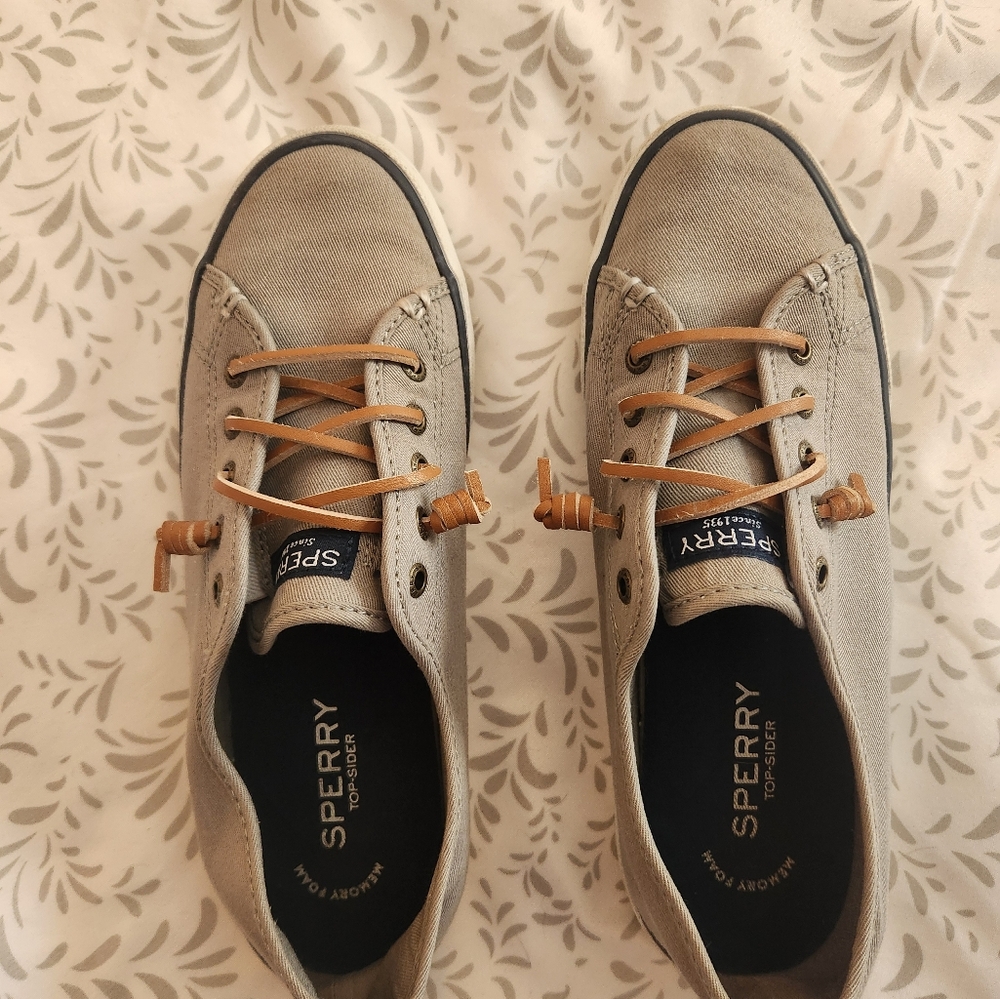 Sperry Topsider Women's STS95729 size 8/38 gray leather lace